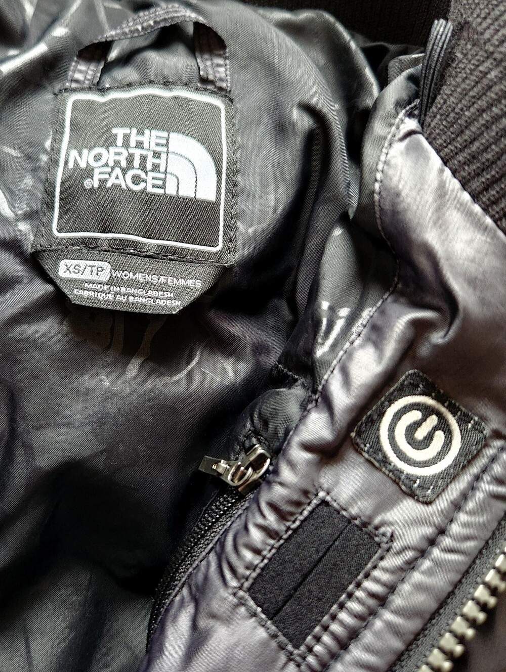 The North Face 600 Fill Goose Down Puffer Coat Ski Jacket Grey, Women's Size XS - Picture 5 of 10